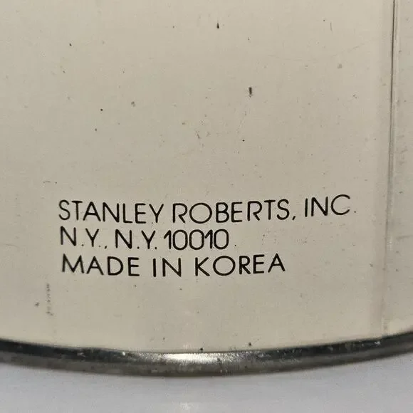 Vintage Stanley Roberts Spectrum Flatware Canister – Mid Century Modern Striped - Picture 5 of 14